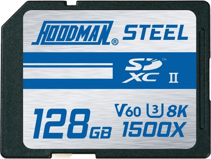 Image du produit Hoodman 128 Go 1500X-SDXC UHS-II Classe 10 U3 8K V60 (128 Go, SDXC, U3, UHS-II)