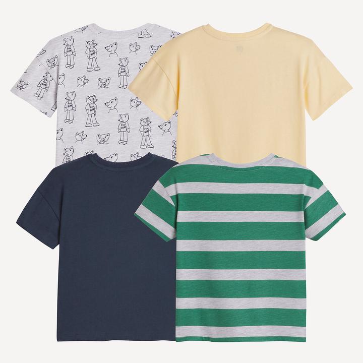 Produktbild La Redoute Collections 4er-Pack T-Shirts mit Bärenprints & Streifen (86)