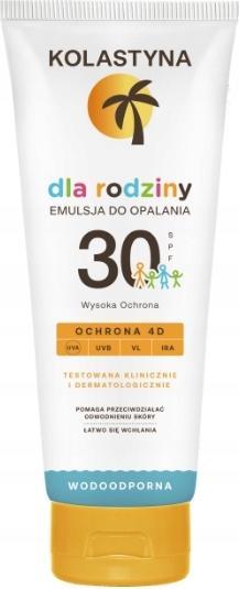 Kolastyna 250ml SPF30 Familien-Sonnenpflege-Emulsion (Sonnencreme, SPF 30, 250 ml)