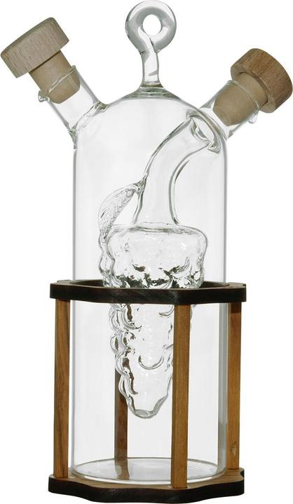 Produktbild Natura Punto 2in1 Essig- und Ölspender aus Glas und Olivenholz