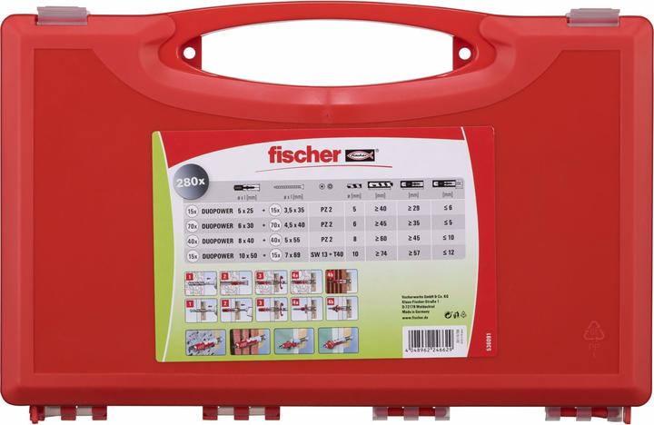 Actual product image Fischer Redbox DuoPower + screws (1 pcs.)