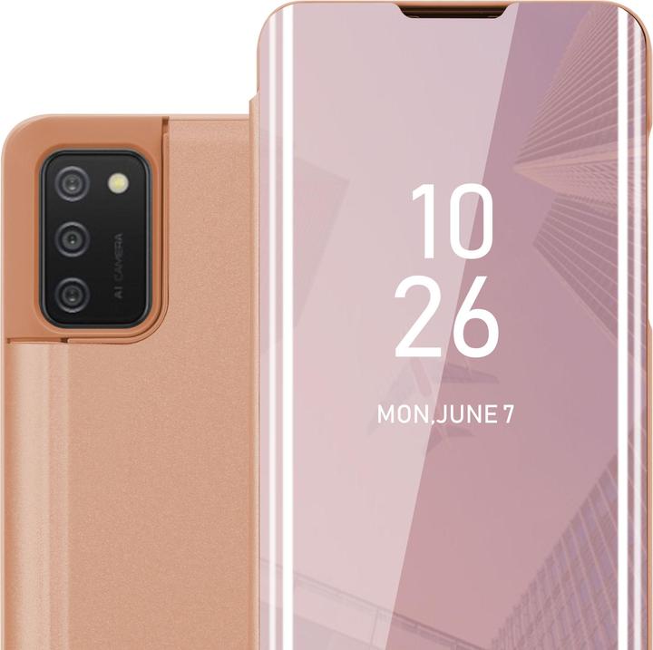 Actual product image Cadorabo Book Smart View Mirror Cover (Samsung Galaxy A02s)