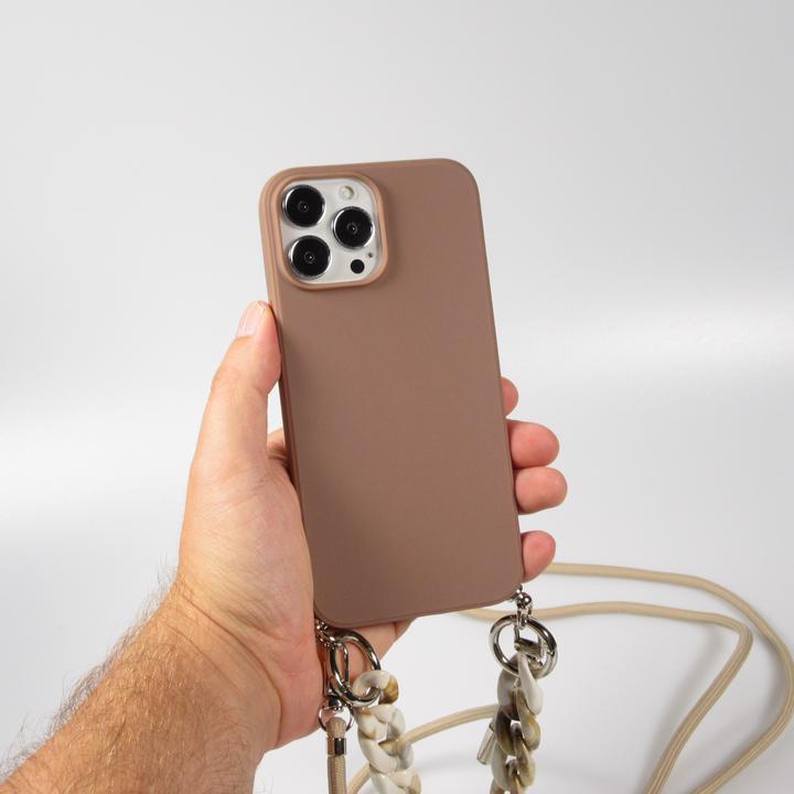 Immagine prodotto PhoneLook Coque Gel silicone avec corde collier & chaîne de pierre décorative (Apple iPhone 13 Pro Max)