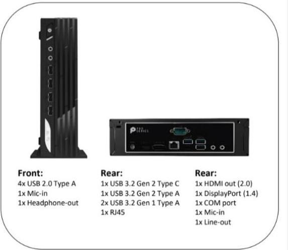 Produktbild MSI PC I3 8GB 512GB SSD FREEDOS MFF I3-13100 H610 65W BT WIFI 120W (Intel Core i3-13100, 8 GB, 512 GB, UHD Graphics 730)