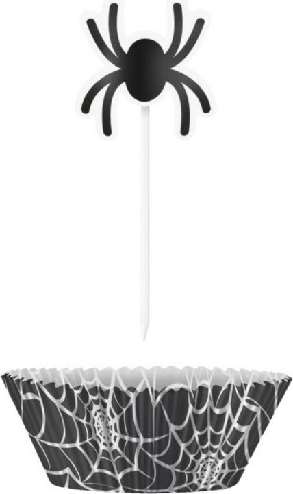 Produktbild Unique Spinnen Muffin-Set Muffinförmchen & -picker Halloween
