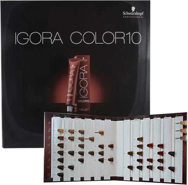 Actual product image Schwarzkopf Color10 color chart