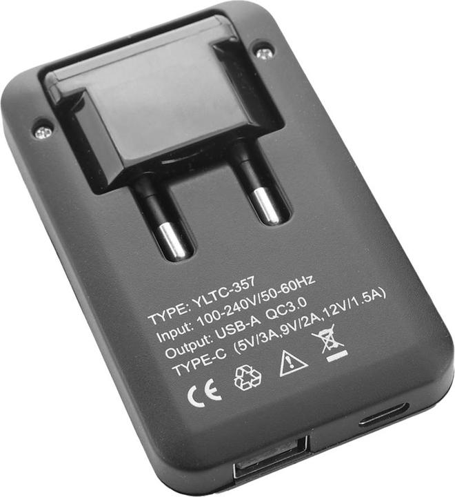 Produktbild Offgridtec 2 Stk. USB-Ladegerät Extra Flaches Netzteil Dual Port USB-A USB-C Schwarz 30W (30 W)