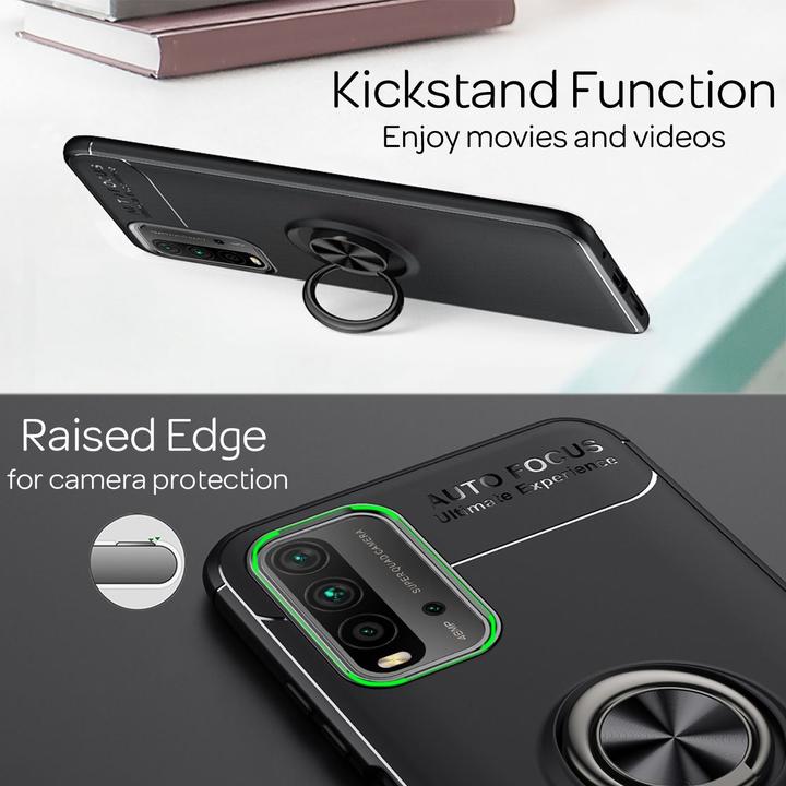 Immagine prodotto Nalia Custodia per cellulare in silicone ad anello (Xiaomi Redmi 9T)