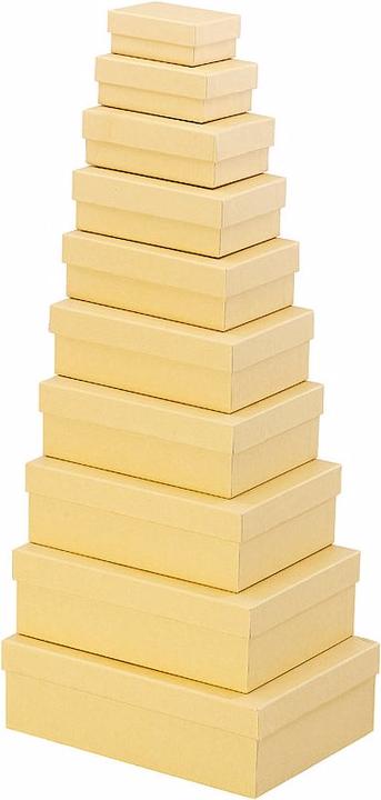 Produktbild Your Design 10er-Set neutrale Geschenk- und Aufbewahrungs-Boxen, 10 Grössen (Geschenkbox, 10 x)