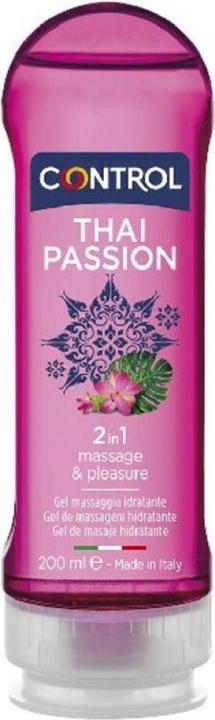 Productafbeelding Control 2-in-1 "Thai Passion" glijmiddel en massagegel met exotische geur, 200ml (200 ml)