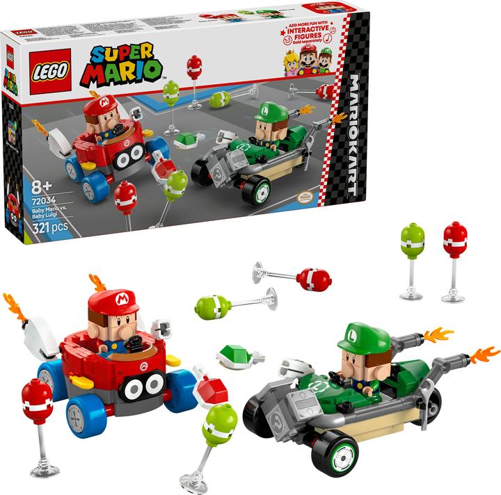 Produktbild LEGO Mario Kart - Baby Mario vs. Baby Luigi (72034, LEGO Super Mario)