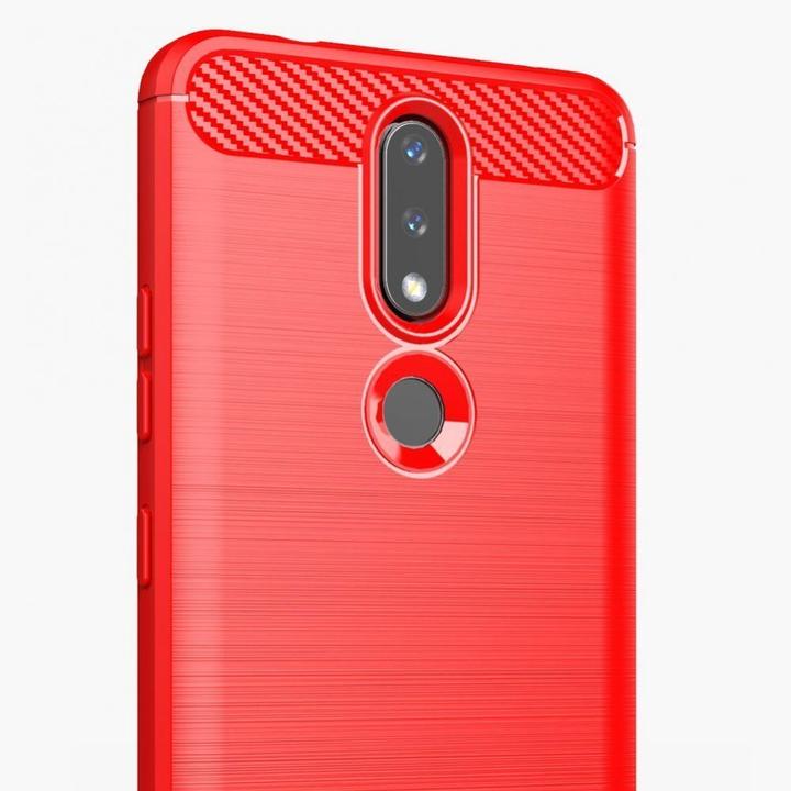 Immagine prodotto Hurtel Custodia Carbon Case Flexible Cover TPU per Nokia 2.4 nero (Nokia 2.4)
