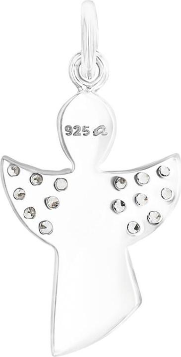 Actual product image Amor Cupid pendant for ladies, 925 Sterling silver, zirconia synth. | angel (Silver 925)
