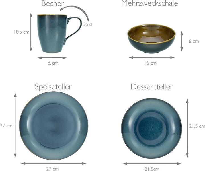 Actual product image CreaTable Mallorca (16 Piece)