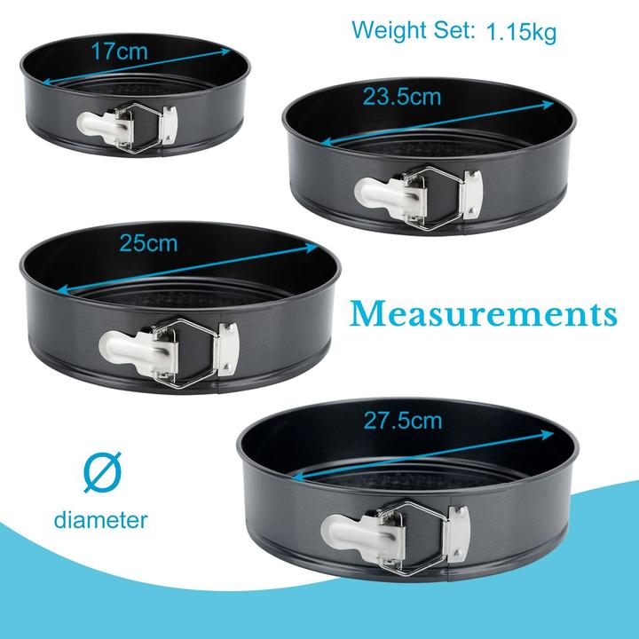 Produktbild Intirilife 4-teilige Springformen-Set (18 cm)