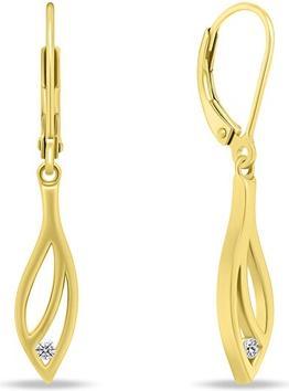 Image du produit Brilio Silver - Decent boucles d'oreilles plaquées or avec zircons EA894Y