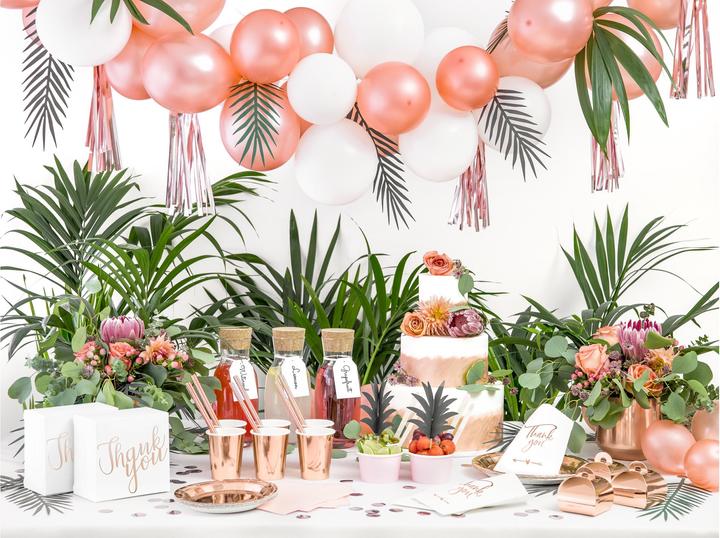 Actual product image Partydeco Plate Rose gold metallic (6 x)
