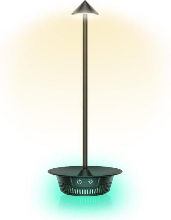 Actual product image Techly Cordless LED lamp with RGB base Touch Dimmable (130 lm)