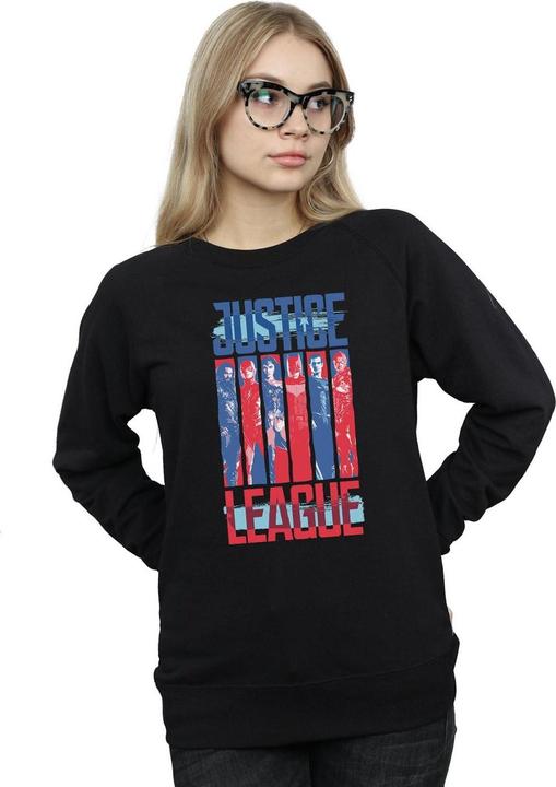 Actual product image Womens/Ladies Justice League Movie Team Flag Sweatshirt (S)