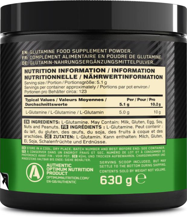 Produktbild Optimum Nutrition Glutamin Powder (Standard, 1 Stk., 600 g)