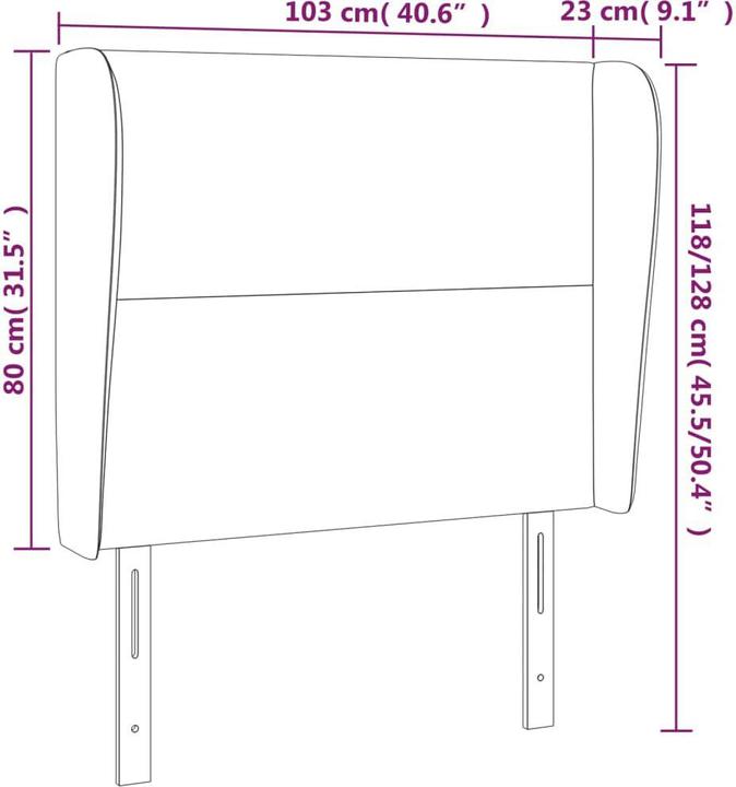Actual product image VidaXL Pranav (103 x 23 x 128 cm)