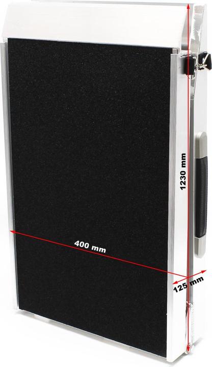 Actual product image Wiltec Foldable dog ramp 244x38cm 122x38cm 115kg Aluminium pet ramp (Dog, Foldable)