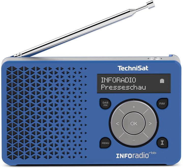 Produktbild TechniSat DigitRadio 1 Inforadio-Edition rbb dunkelbau/silber (FM)