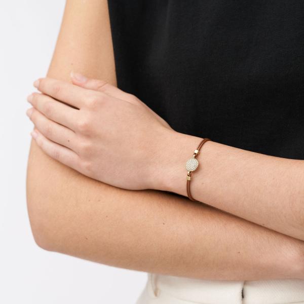 Produktbild Fossil Sadie Armband (21.60 cm, Edelstahl, Leder)