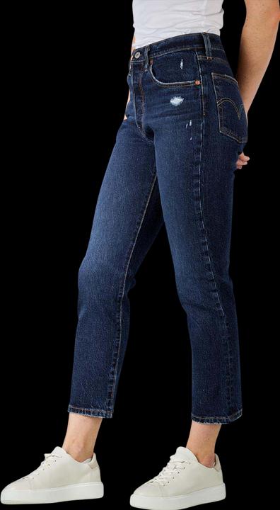 Actual product image Levis 501 Jeans Straight Cropped salsa authentic (W30/L26)