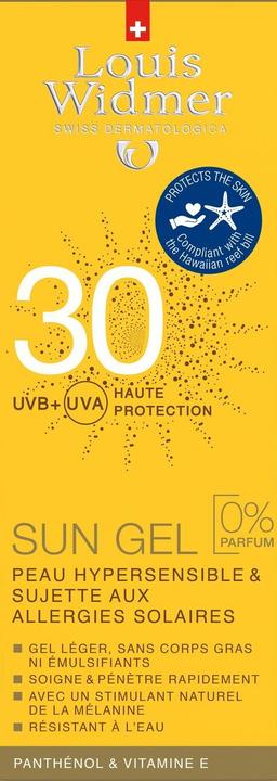 Produktbild Louis Widmer Sun Gel parfümiert (Sonnengel, SPF 30, 100 ml, 143 g)