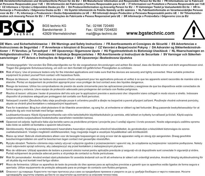 Image du produit BGS Testeur de compression M12 + M14