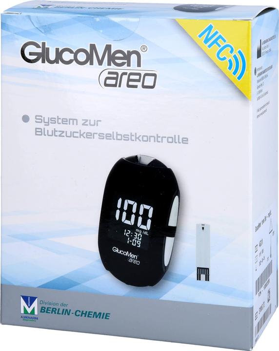 Actual product image Berlin-Chemie GlucoMen areo Set mg/dl, 1 pc (Test strips)