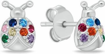Immagine prodotto Brilio Argento - Orecchini pendenti in argento con zirconi trasparenti EA1101W