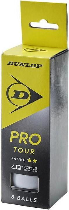 Dunlop 40+ Pro Tour Tischtennisbälle 3Erpack (3 Stk.)