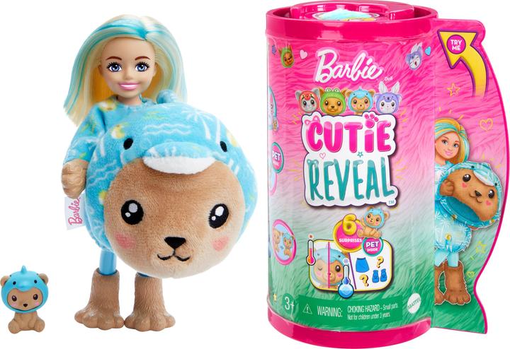 Actual product image Barbie Cutie Reveal Chelsea Costume Cuties Series - Teddy Dolphin