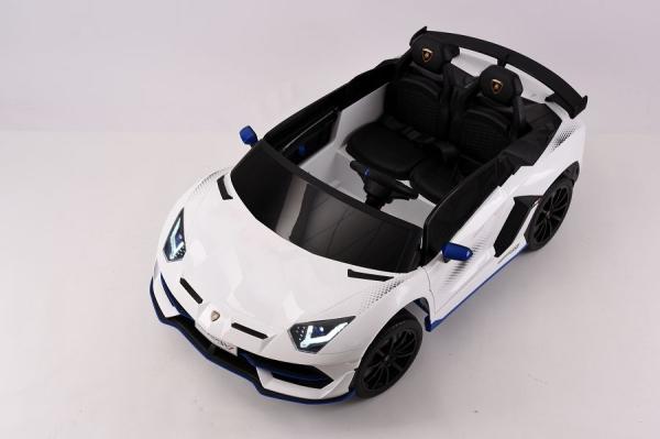 Actual product image Es-toys Electric children's car "Lamborghini Aventador SVJ Xago 2 seater" - licensed -MP3, leather seat (12 V)