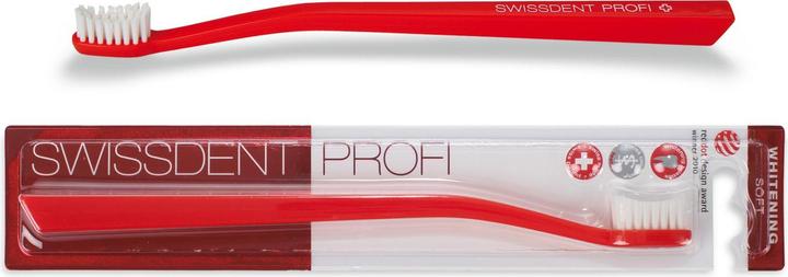 Immagine prodotto Swissdent PROFI Spazzolino da denti sbiancante Soft Red (1 pz) (Morbido, 1 x)