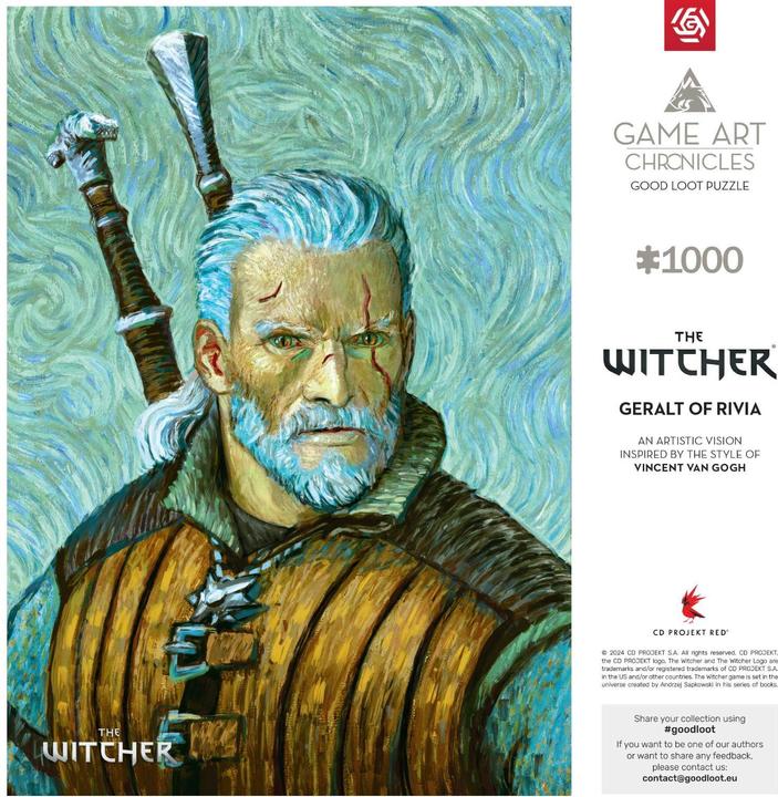 Actual product image Good Loot Game Art Chronicles Puzzle: The Witcher Geralt & Vincent van Gogh (1000 pieces) (1000 pieces)