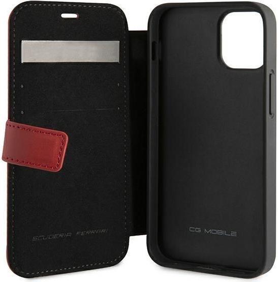 Immagine prodotto Ferrari FEOGOFLBKP12SRE iPhone 12 mini 5.4" czerwony/rosso libro Off Track Traforato (Apple iPhone 12 mini)
