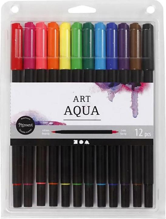Image du produit Creativ Company Feutre de coloriage Art Aqua 12 pièces (Multicolore, 8 mm, 12 x)