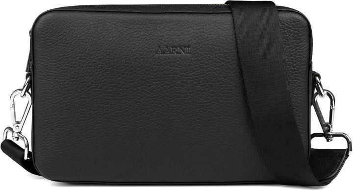 Actual product image Aarni Large Crossbody Bag, black/silver
