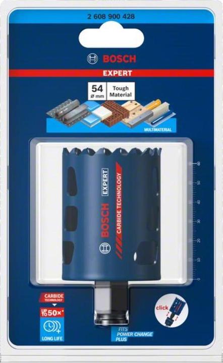 Actual product image Bosch Professional Zubehör Expert Tough Material hole saw, 54 x 60 mm (54 millimetres)