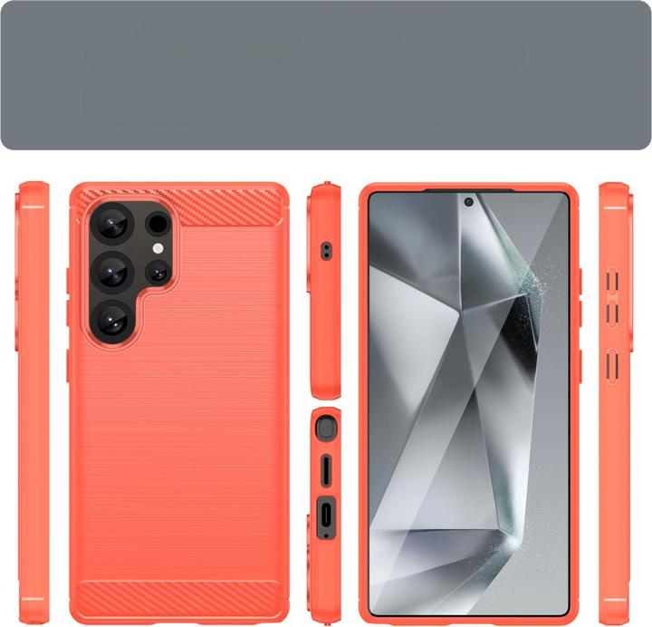 Produktbild Cover-Discount Galaxy S25 Ultra - Metall Carbon Look Hülle (Samsung Galaxy S25 Ultra)