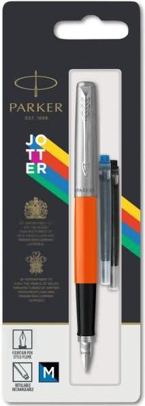Actual product image Parker Fountain pen JOTTER Originals C.C. M Bl/SW 1er Blist (White, Stainless steel, 1 x)