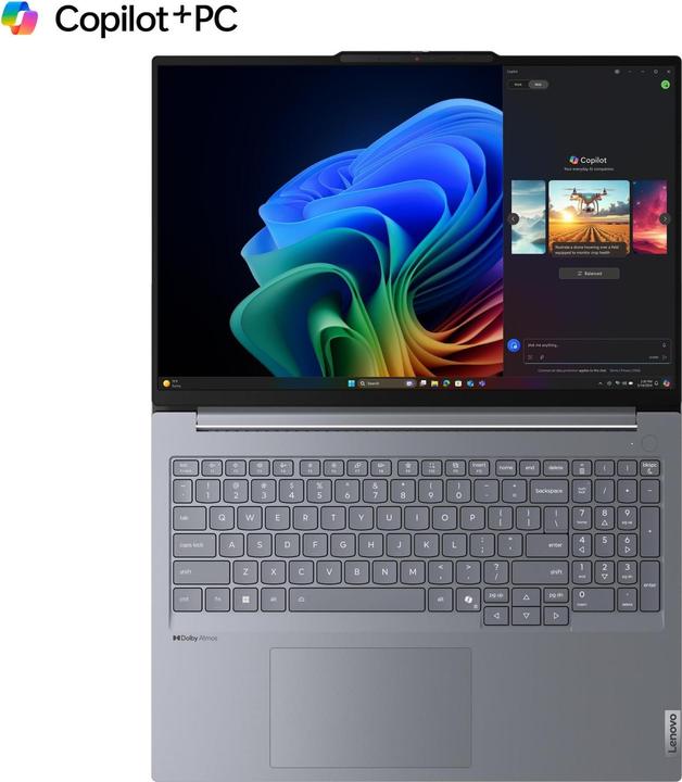 Actual product image Lenovo ThinkBook 16 Gen 7 (16", Snapdragon X Plus X1P-42-100, 16 GB, 512 GB, DE)