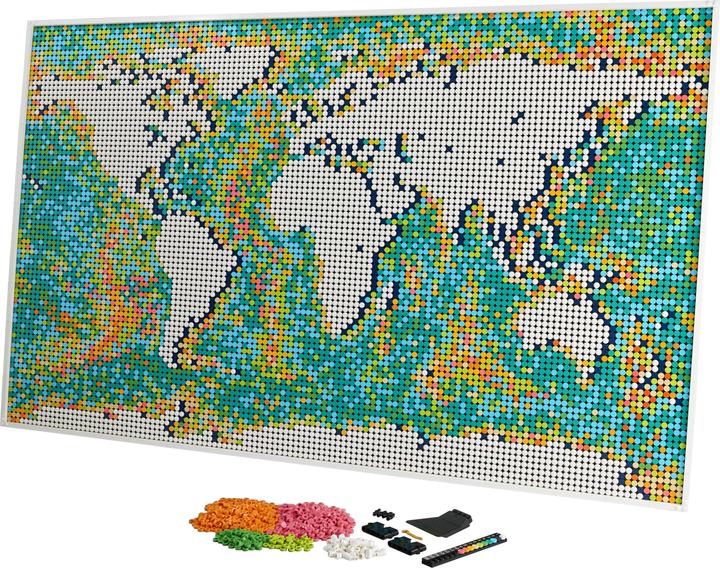 Produktbild LEGO Weltkarte (31203, LEGO Art, LEGO Seltene Sets)