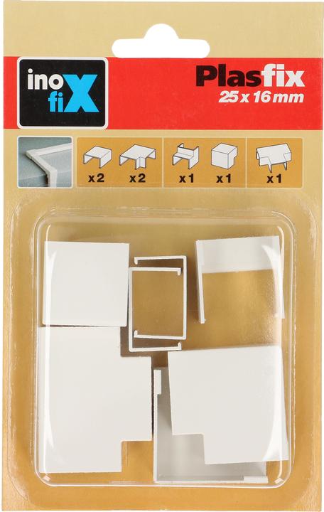 Actual product image Inofix Plasfix connectors 25x16mm assorted 7-piece (Duct, 2.50 cm)