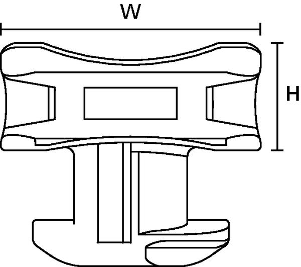Immagine prodotto HellermannTyton ACFM5W8PT4,5 Base per fascette di cablaggio Guida profilo 151-03245 resistente agli urti Nero 25 pz. (Anelli di fissaggio, 17.50 mm, 25 pz.)