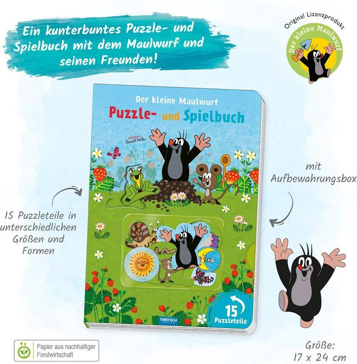 Produktbild Puzzlebuch Spielbuch Maulwurf (10 Teile)