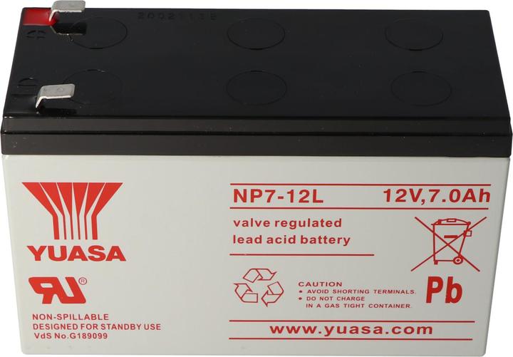 Produktbild Yuasa Akku NP7-12L, mit 6,3mm Kontakten (12 V, 7 Ah)